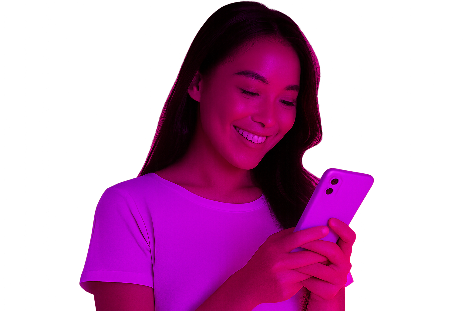 Girl with phone